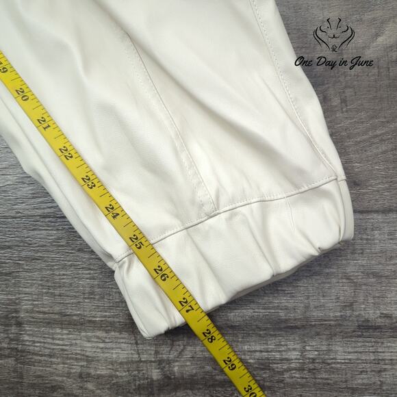 Madden NYC Faux Leather Jogger Pants Size XXXL - Picture 5 of 6